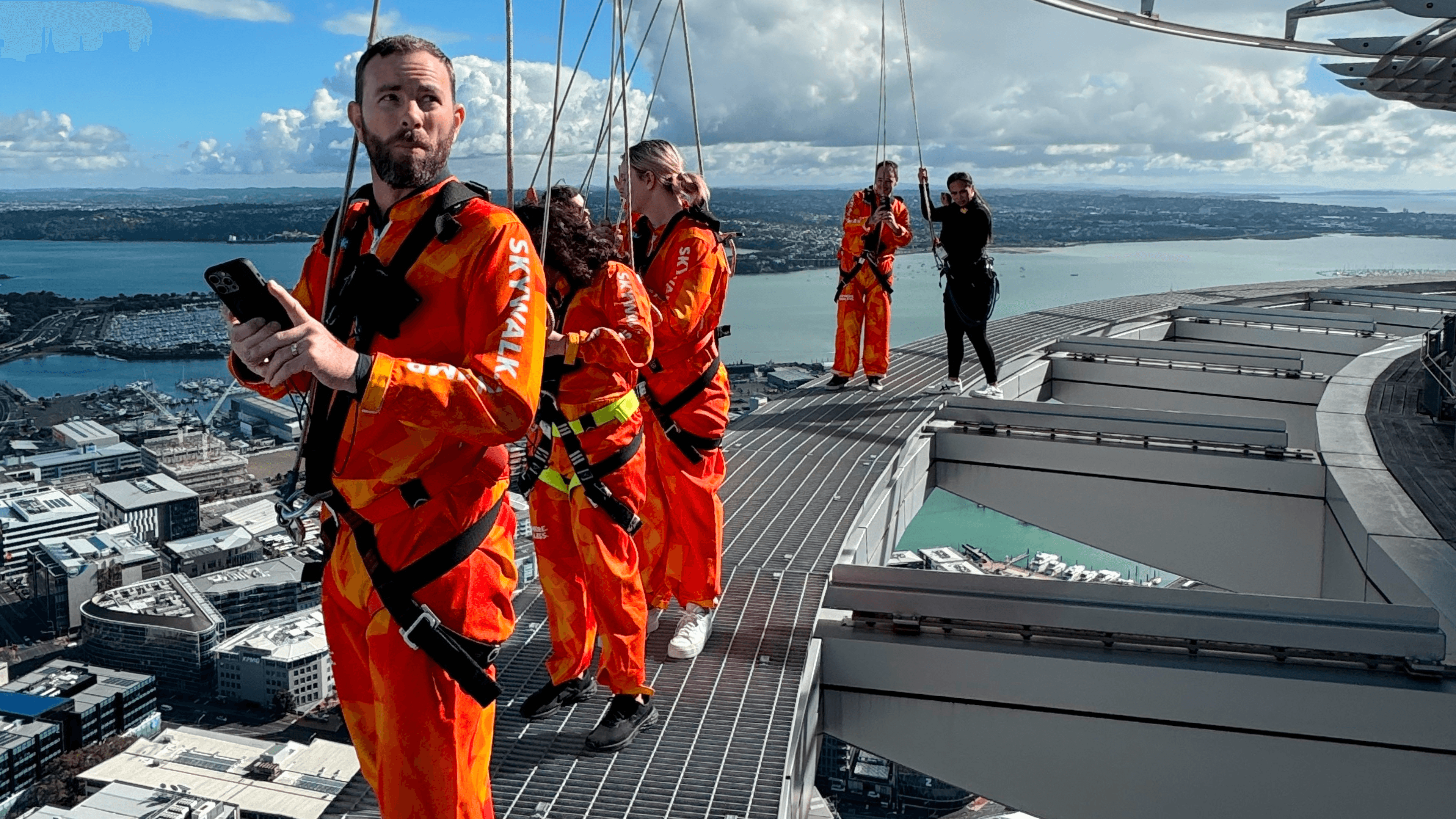 A Guide using the app on the Auckland SkyWalk.