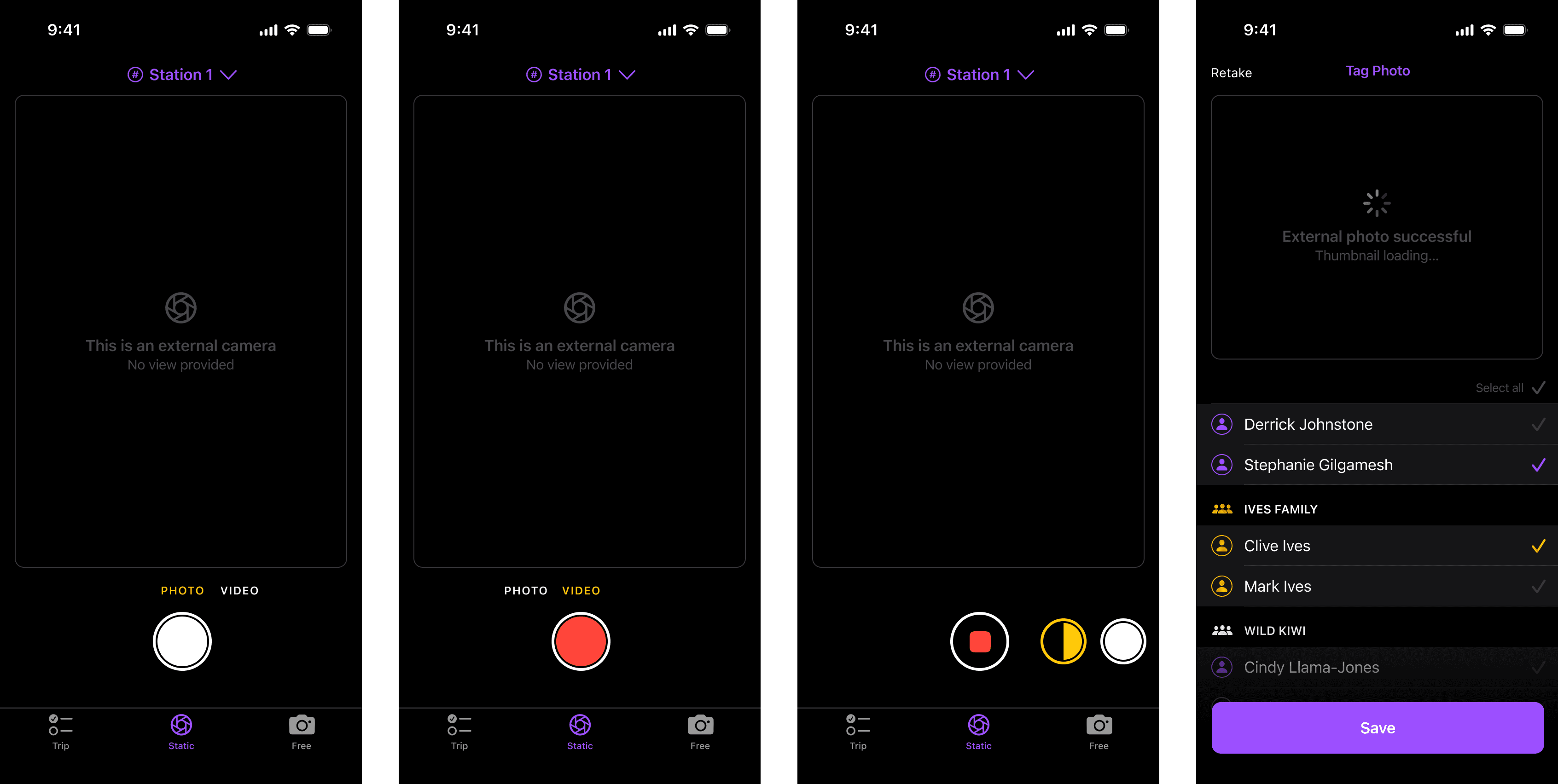 Bungy Guide App in use