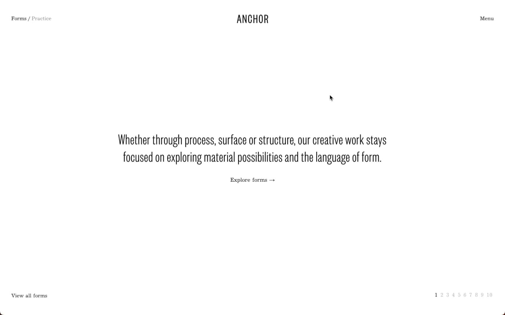 Anchor website overview