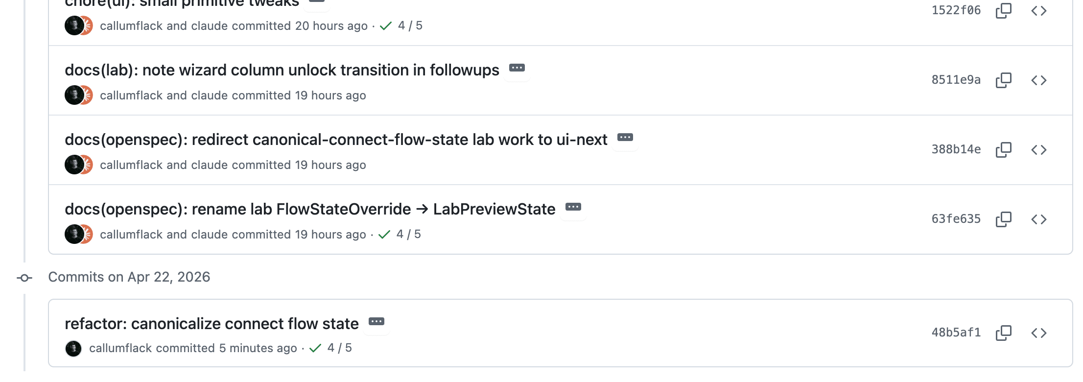 Before and after screens of the Vana data-connector UI refactor, showing the consolidation of prod embed, demo lab, and error states into a single canonical renderer