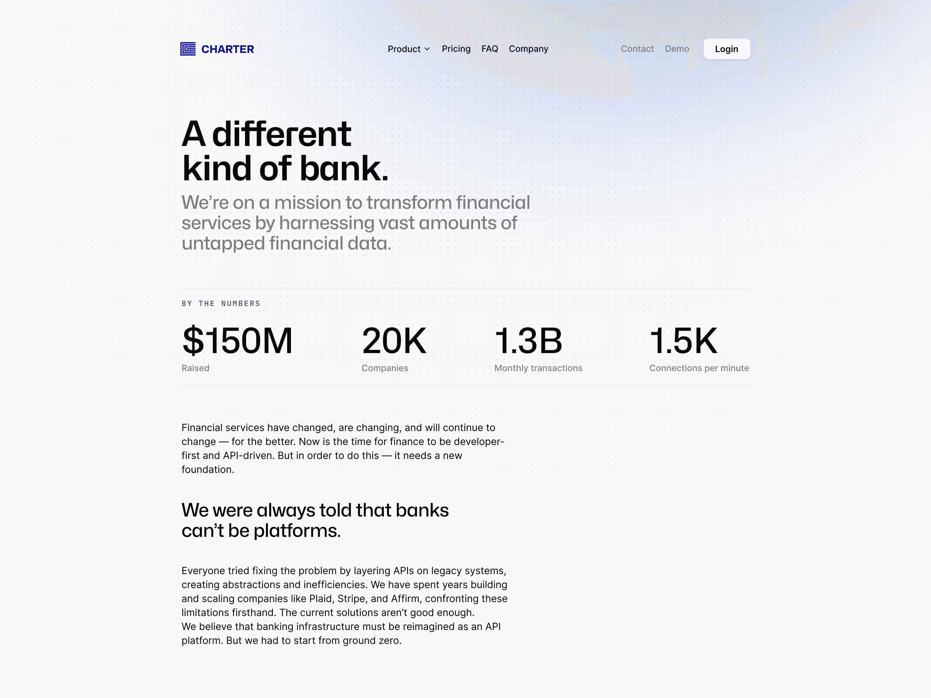 Shadcnblocks Charter theme about page